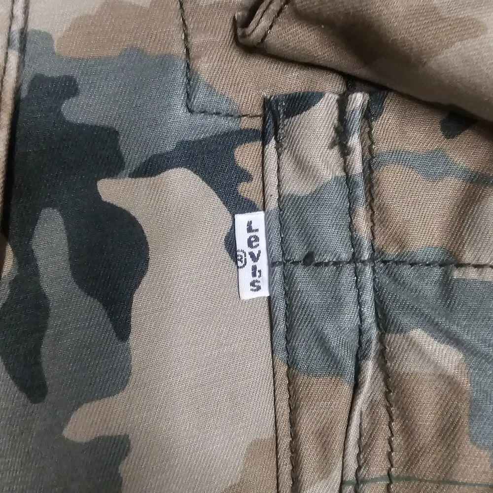 Levis Cargo Shorts 36x12 Camouflage Baggy Loose Y2K 90s Streetwear Skater Long